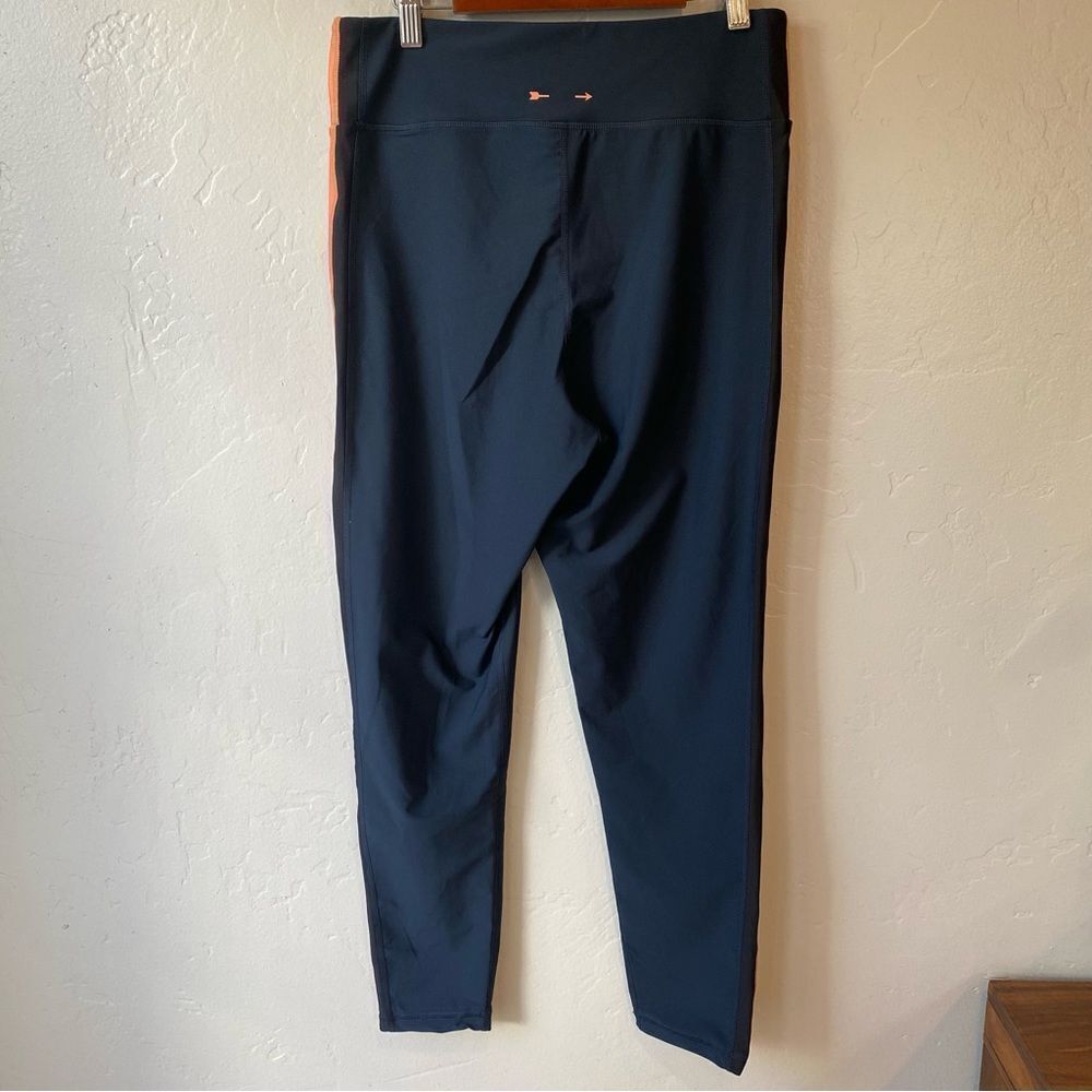 THE UPSIDE Jewel Col Block Midi Legging Pant in Navy - Picture 7 of 11